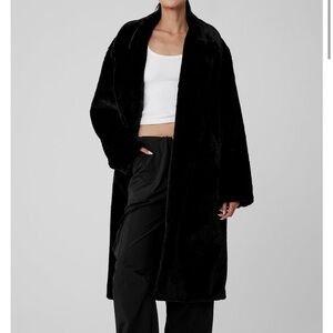 WHITE Alo Yoga Faux Fur Coat - SOLD OUT ON WEBSITE